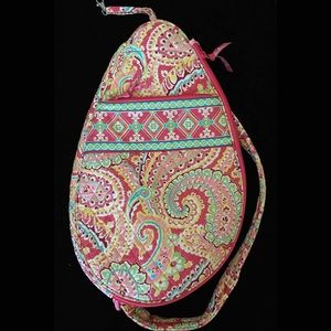 Vera Bradley floral tennis racket cover
